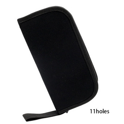 Melns daudzfunkcionāls audekla pulksteņu remonts pārnēsājama instrumentu soma rāvējslēdzēja uzglabāšanas rīks rāvējslēdzēja organizatora instrumenta daļu uzglabāšanas soma