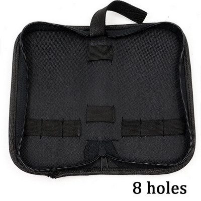 Melns daudzfunkcionāls audekla pulksteņu remonts pārnēsājama instrumentu soma rāvējslēdzēja uzglabāšanas rīks rāvējslēdzēja organizatora instrumenta daļu uzglabāšanas soma