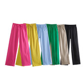 XEASY 2021 új nyári női vintage masszív nadrágok női alsók rugalmas magas derekú alkalmi elegáns utcai nadrágok nadrágok