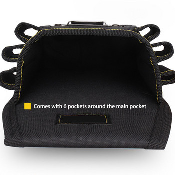 Поясна чанта за инструменти от плат Оксфорд Преносима резервна електрическа чанта с няколко джоба Гаечен ключ Лепило Чанти за съхранение Аксесоари