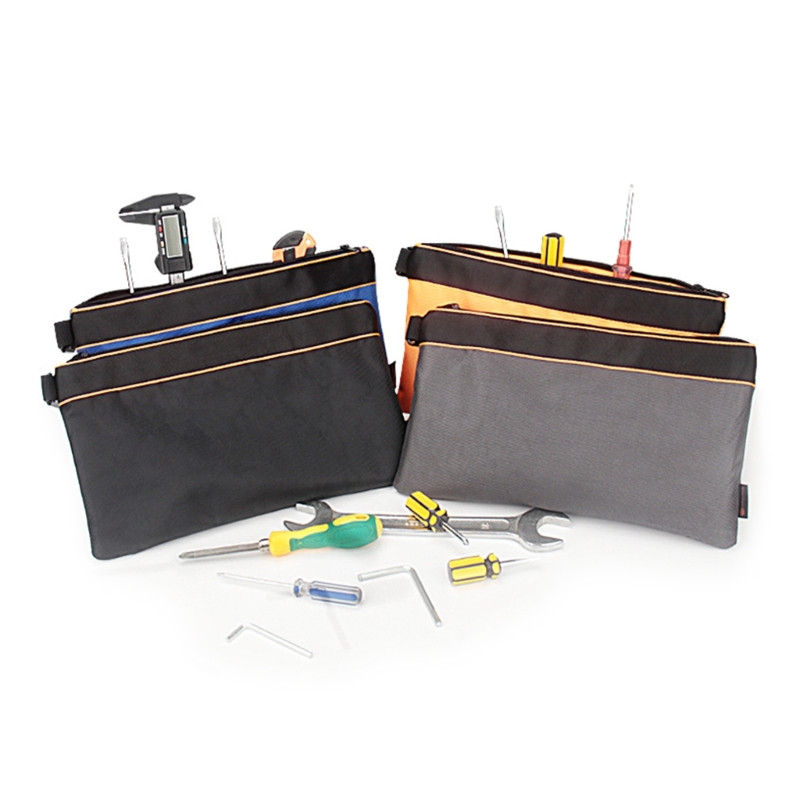 Instrumentu rāvējslēdzēja maisiņš Ūdensnecaurlaidīgs elektriķis Instrumentu soma Izturīga maza Rokas instrumentu turētāja kabatas glabāšanas soma aparatūrai 87HA
