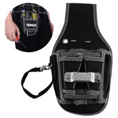 Hordozható fúrókalapács tárolóeszköz derékzseb csavarhúzó segédkészlet tartó deréktáska szerszámos övtáska táska asztalos szerszámtáska