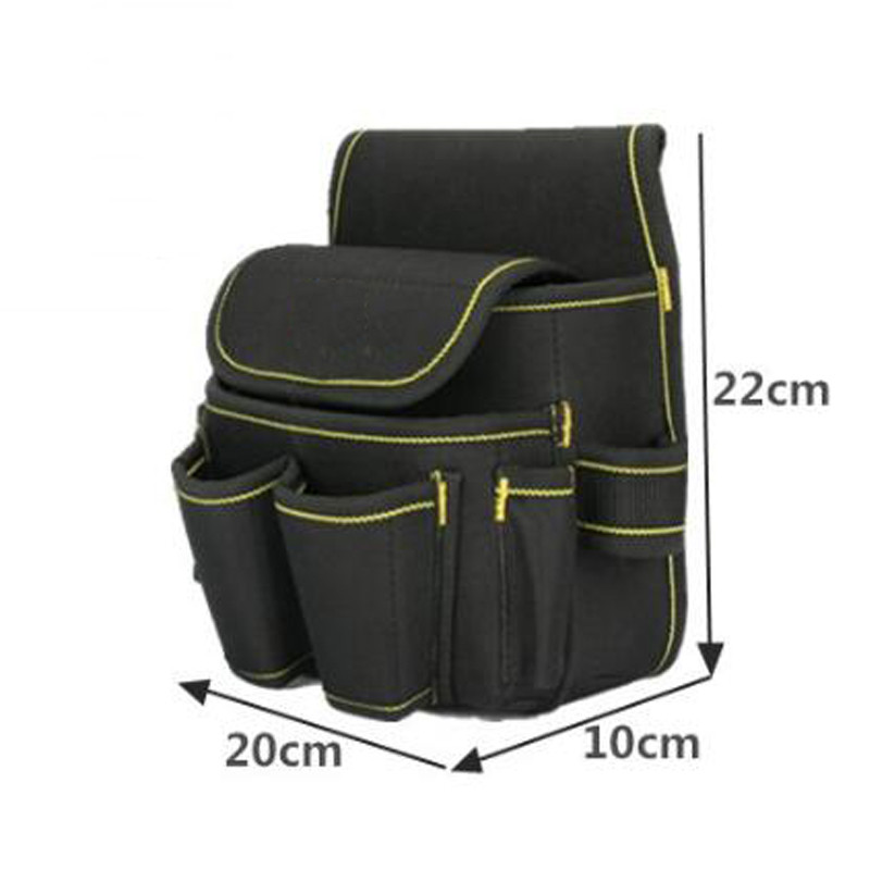 Többszerszámos zsebek Oxford vászonvastagító szerszámtáska nagy kapacitású, praktikus derékzseb szerszámos köténytáska vállkészlet