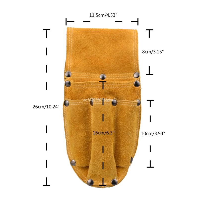 Nadograđeni Električar za CASE Torba za pohranu Organizator Kućna kliješta otporna na habanje Odvijači Remen Torbica oko struka Goveđa koža