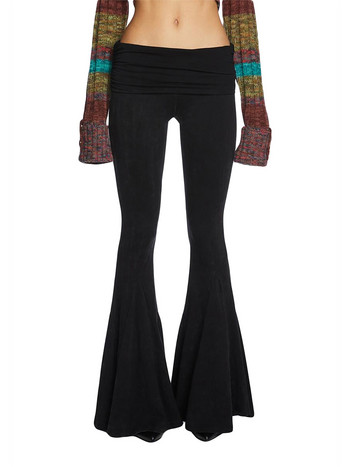 Γυναικεία Ανοιξιάτικα, Φθινοπωρινά, Slim Flared Παντελόνια Μονόχρωμα Παντελόνια με χαμηλή μέση, στενό παντελόνι με καμπάνα 2023 Streetwear