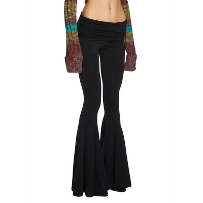 Γυναικεία Ανοιξιάτικα, Φθινοπωρινά, Slim Flared Παντελόνια Μονόχρωμα Παντελόνια με χαμηλή μέση, στενό παντελόνι με καμπάνα 2023 Streetwear