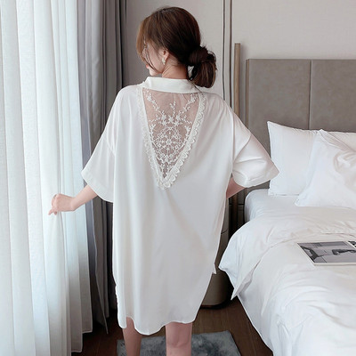 Seksīgs jauks naktskrekls sieviešu šifona krekls puiša stila apakšveļa formas tērps kārdinājums nakts kleita sieviešu guļamveļa apakšveļas kleita