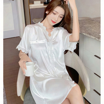 Seksīgs jauks naktskrekls sieviešu šifona krekls puiša stila apakšveļa formas tērps kārdinājums nakts kleita sieviešu guļamveļa apakšveļas kleita