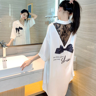 Seksīgs jauks naktskrekls sieviešu šifona krekls puiša stila apakšveļa formas tērps kārdinājums nakts kleita sieviešu guļamveļa apakšveļas kleita