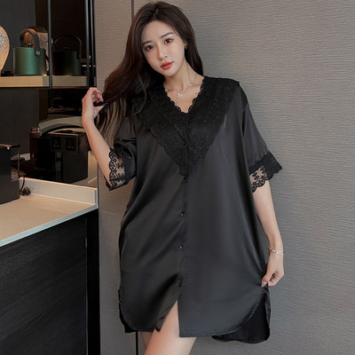 Seksīgs jauks naktskrekls sieviešu šifona krekls puiša stila apakšveļa formas tērps kārdinājums nakts kleita sieviešu guļamveļa apakšveļas kleita