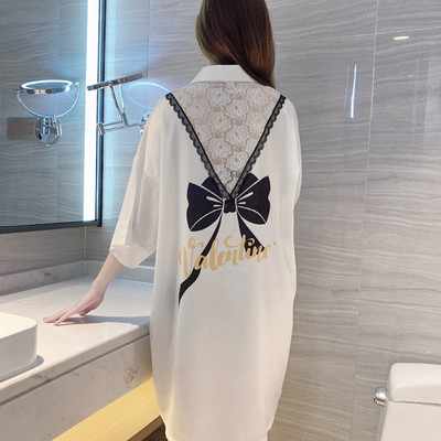 Seksīgs jauks naktskrekls sieviešu šifona krekls puiša stila apakšveļa formas tērps kārdinājums nakts kleita sieviešu guļamveļa apakšveļas kleita