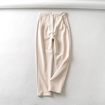 2022 κομψό γραφείο με ψηλόμεσο μολύβι παντελόνι γυναικείο παντελόνι casual δουλειά με τσέπη Γυναικείο παντελόνι Capris
