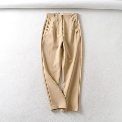 2022 elegáns irodai magas derekú ceruza nadrág női nadrág alkalmi zsebmunka melegítőnadrág női Capris nadrág