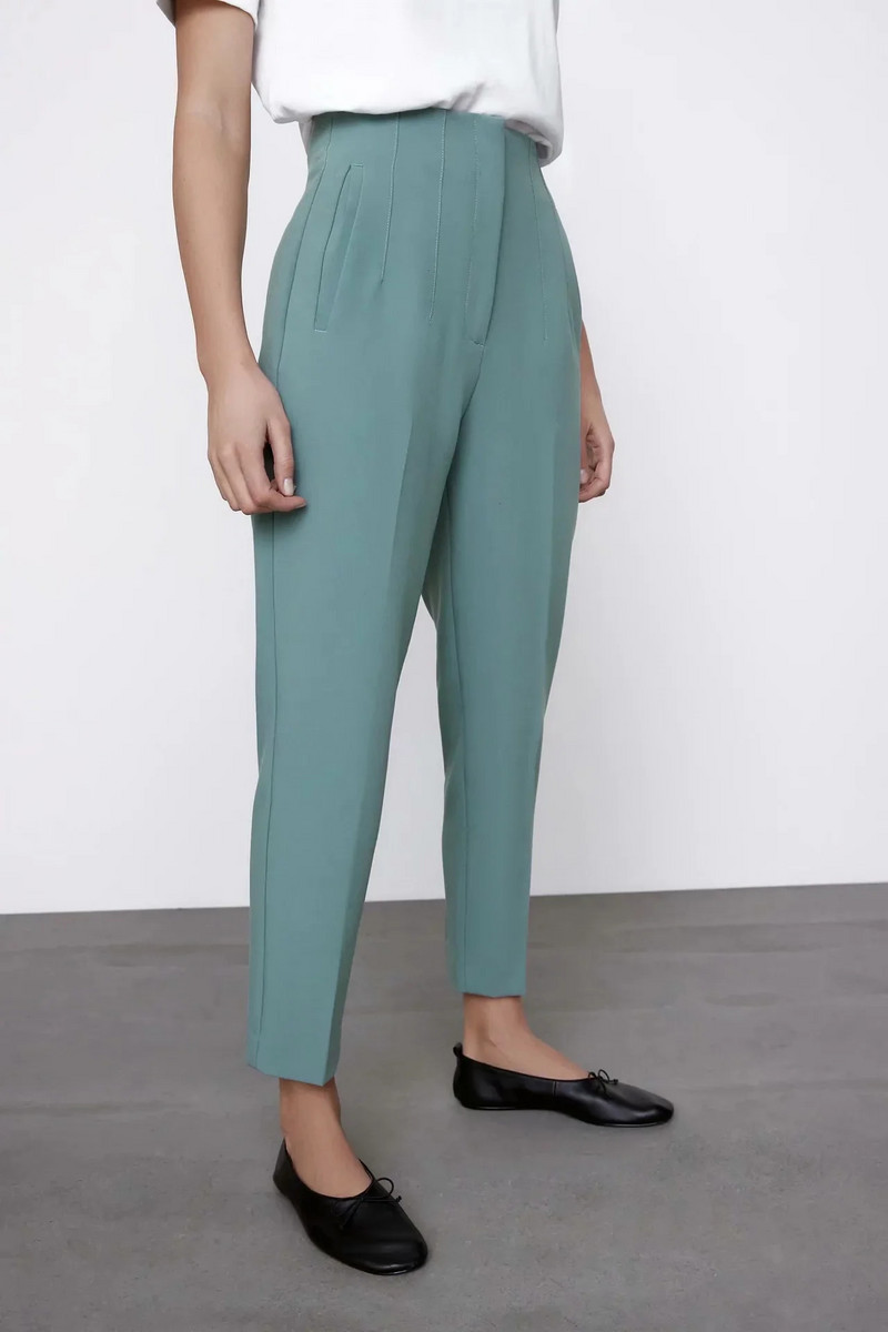 2022 elegáns irodai magas derekú ceruza nadrág női nadrág alkalmi zsebmunka melegítőnadrág női Capris nadrág