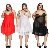 7XL Molett Női Hálóruha Szexi Hálóruha Csipkés Nagy hálóing szett Hálóruha Szexi Nightwar Sleep & Lounge