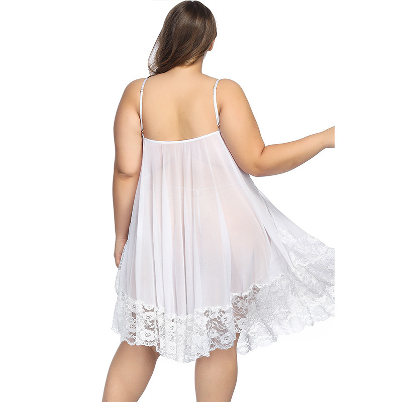 7XL Plus Size Naiste Öösärk Seksikas Öösärk Pits Suur Öösärgi Komplekt Magamisriiete Kleit Seksikas Nightwar Sleep & Lounge