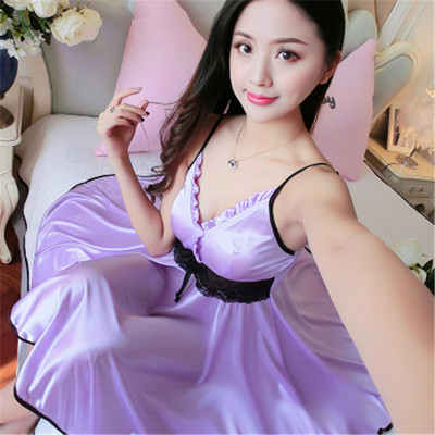 Seksīgs mežģīņu naktskrekls sieviešu guļamveļa pidžamas vasaras šifons bez piedurknēm ar V kakla izgriezumu, sieviešu naktskrekls, sieviešu mājas apģērbs, rozā W1893