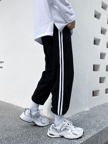 HOUZHOU Casual Γυναικεία Φούτερ Φαρδιά Κορεάτικη Μόδα Κομψό Streetwear Harajuku Φαρδύ πόδι Jogger Παντελόνι Hip Hop Γυναικείο αθλητικό παντελόνι