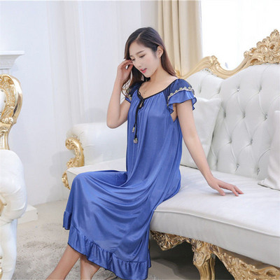 Hálóingek Női Patchwork Csipke Stílusos Stílusos 3XL Laza Szexi Vékony Lélegző Elegáns Alkalmi Édes Női Otthoni hálóing