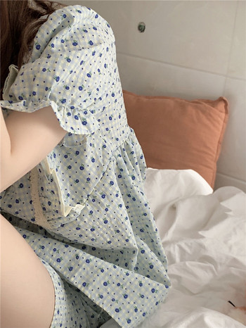 Σετ πιτζάμες Γυναικεία Sweet Print Ulzzang Summer Student Sleepwear Simple soft Vintage Lounge Δημοφιλή μόδα για νυχτερινά ρούχα νέας άφιξης