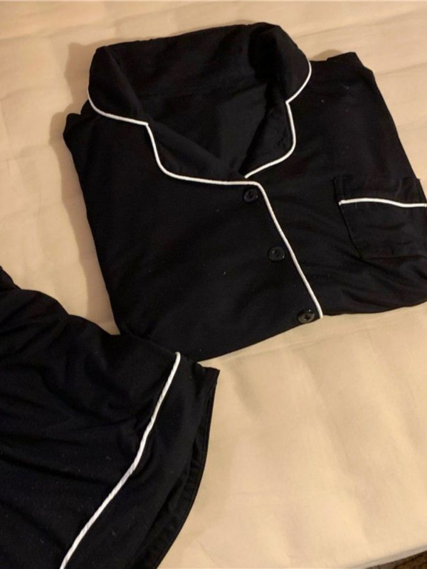 Pizsama szettek női nyári koreai változat Uniszex laza betétek Minimalista hálóruha szabadidő Akciós lélegző társalgó napi diák