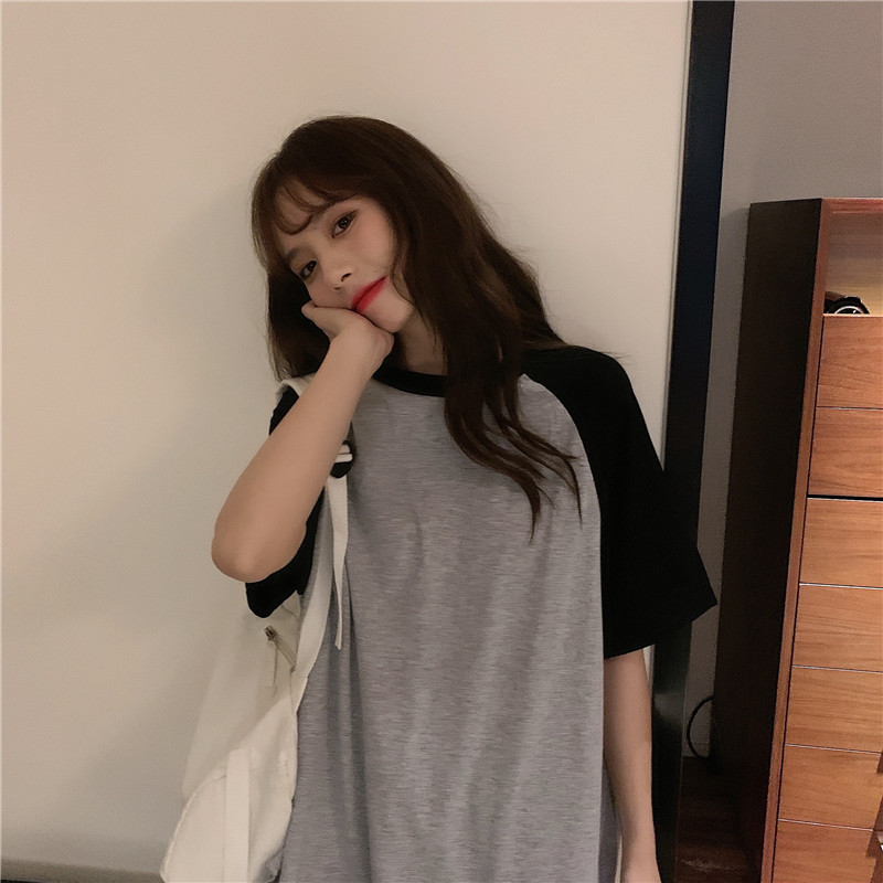 Pizsama szettek női rövid, raglán ujjú és rövidnadrágok Egyszerű divatos hálóruha Otthoni nappali öltönyök koreai stílusú laza nyári elegáns