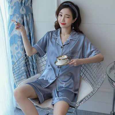 Virágos pizsama szettek Női M-3XL Légáteresztő Egyszerű, Hangulatos Japán Stílus Alapvető Divatos Dizájn Nyári Női Szabadidős Lounge viselet Otthon