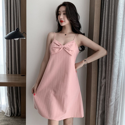 Spavaćice Ženske Chic Moda Korejski stil Kućna Mekana spavaćica Slatka Slatka Elegantna Seksi ležerna bez rukava Tanke ljetne Nove ženske