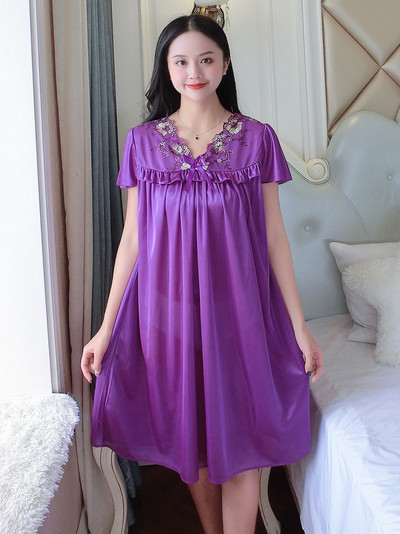 Jauns sieviešu šampanieša guļamveļa Naktskrekli Naktsveļa Seksīga naktskleita naktskrekls guļam mājas kleita zīda satīna vintage seksa