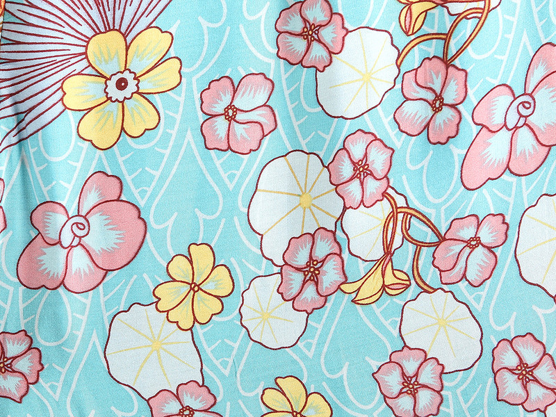 Vintage Chic bikses ar ziedu apdruku Boho bikses viskozes kokvilnas pušķi Brīvas platas kājas Bohēmijas bikses Summer Beach Pantalones