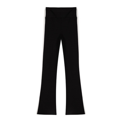 Tievs, izstiepts kontrasts, melns, uzliesmojošs, sieviešu bikses, 2022. gada rudens, jaunas bikses, sporta bikses Pantalones De Mujer Bell Bottom bikses