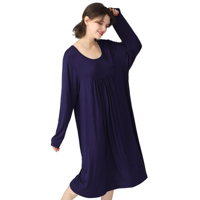 Καλοκαιρινό casual γυναικείο νυχτικό Sleepwear PLUS SIZE Nightdress Nightwear Μαλακό βαμβακερό οικείο εσώρουχο Modal Μεσαίου μήκους Οικιακό Φόρεμα