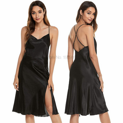 Καλοκαιρινό νυχτικό βολάν Lady Nightwear Νυχτικό Σατέν Σπαγγέτι Φούστα οικεία εσώρουχα Σέξι ρούχα για το σπίτι Μπουρνούζι