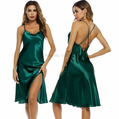 Καλοκαιρινό νυχτικό βολάν Lady Nightwear Νυχτικό Σατέν Σπαγγέτι Φούστα οικεία εσώρουχα Σέξι ρούχα για το σπίτι Μπουρνούζι