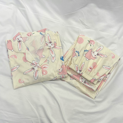 Őszi téli női pizsama szett hosszú ujjú nadrág csipke pizsama szett otthoni viselet fekete szabadidő női hálóing nővérek