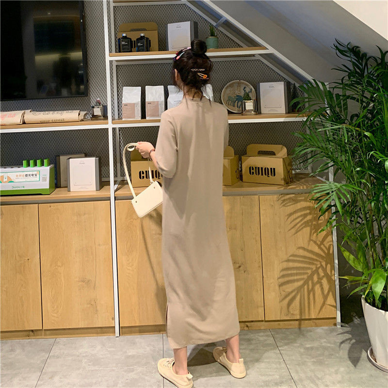 Moteriški naktiniai marškiniai ilgas miegui skirtas marškinys O formos kaklu trumpomis rankovėmis miegui Vasaros laisvalaikio namų naktinis marškinys Laisvas plius dydis S-5XL Madingas