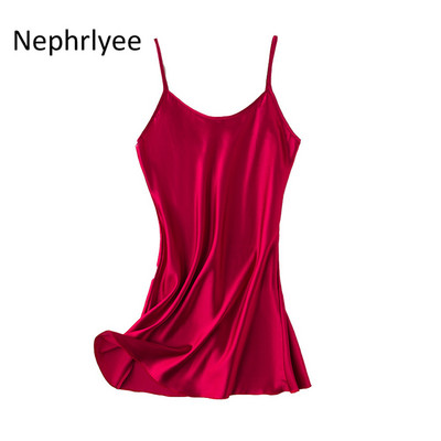 Seksīgas sievietes viskozes sarkans balts līgavas māsas kāzu mežģīņu apdares guļamveļa kleita ikdienas mājas apģērbs naktsveļa S00133