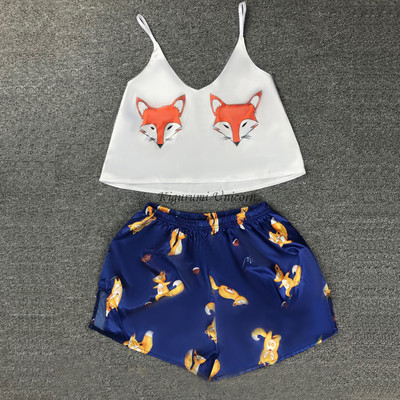 Unicorn Sexy Γυναικεία Sleepwear S - 2XL Plus Size Lace Άνετα Εσώρουχα Νυχτικό Αμάνικα Νυχτερινά Σετ Παντελόνια πιτζάμες