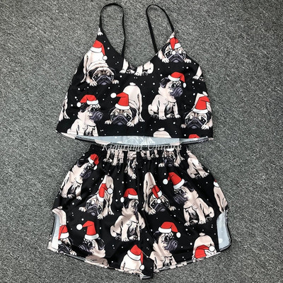 Unicorn Sexy Γυναικεία Sleepwear S - 2XL Plus Size Lace Άνετα Εσώρουχα Νυχτικό Αμάνικα Νυχτερινά Σετ Παντελόνια πιτζάμες