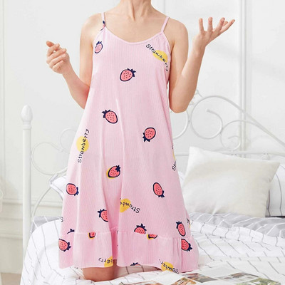 Slip νυχτικά για γυναίκες Σέξι λουράκι νυχτερινό νυχτερινό φόρεμα Γυναικείο φόρεμα off Shoulder Sleepwear Αμάνικο γυναικείο νυχτικό για ύπνο