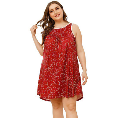 Suured suvised täpilised öösärgid Naiste Öörõivad Öösärk Armsad Multikad Naise Koduriided Suures suuruses Pidžaama Pidžaama XL-4XL