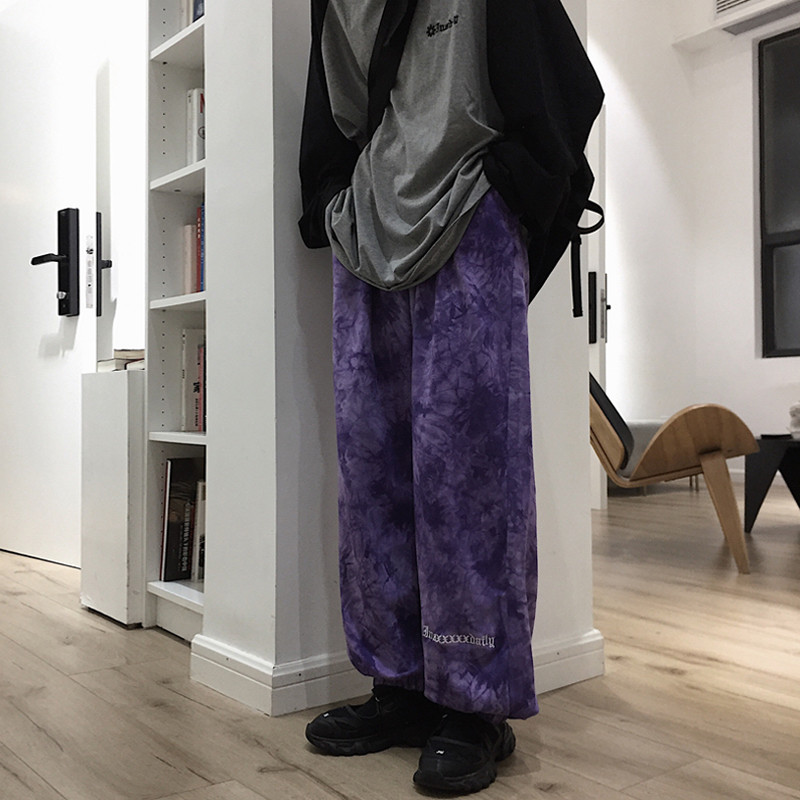 Jauna elastīga jostasvieta Kontrasts Jogger Pant Sieviešu Vīriešu Ielu apģērbi Korejiešu Harajuku Punk Hip Hop bikses treniņbikses bikses apģērbs