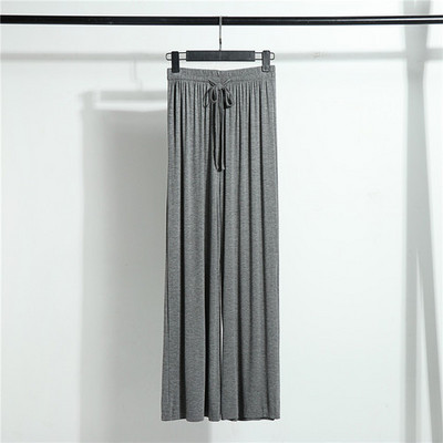 Modālas platas bikses sievietēm ar augstu vidukli Ledus zīda brīvas taisnas bikses ikdienas bikses liela izmēra bikses