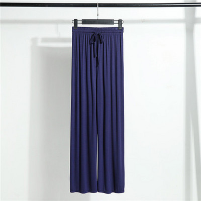 Modālas platas bikses sievietēm ar augstu vidukli Ledus zīda brīvas taisnas bikses ikdienas bikses liela izmēra bikses