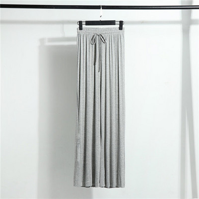 Modālas platas bikses sievietēm ar augstu vidukli Ledus zīda brīvas taisnas bikses ikdienas bikses liela izmēra bikses