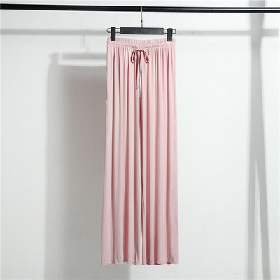 Modālas platas bikses sievietēm ar augstu vidukli Ledus zīda brīvas taisnas bikses ikdienas bikses liela izmēra bikses