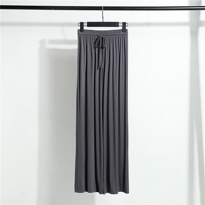 Modālas platas bikses sievietēm ar augstu vidukli Ledus zīda brīvas taisnas bikses ikdienas bikses liela izmēra bikses