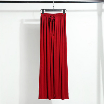 Modālas platas bikses sievietēm ar augstu vidukli Ledus zīda brīvas taisnas bikses ikdienas bikses liela izmēra bikses