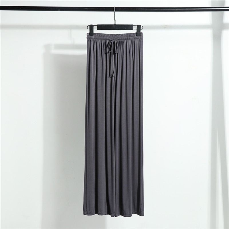 Modālas platas bikses sievietēm ar augstu vidukli Ledus zīda brīvas taisnas bikses ikdienas bikses liela izmēra bikses