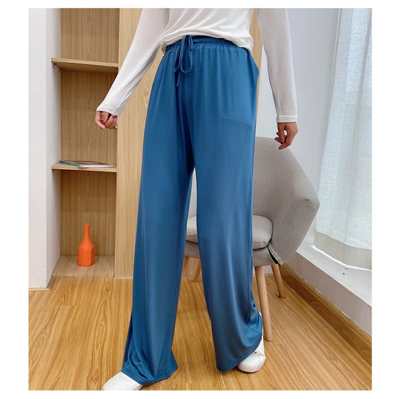 17 boja Ljeto Jesen Hlače širokih nogavica za žene Ležerne Elastične modne široke duge hlače Sve odgovarajuće hlače Femme